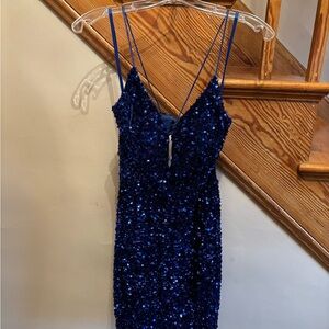 Nox Anabel dress, size 2. Beautiful sequin, royal blue.